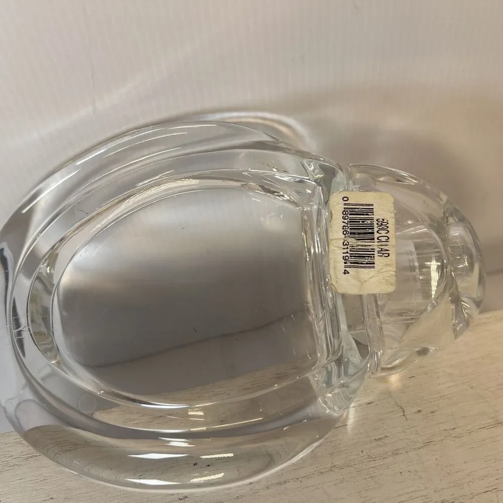 Vintage Lucite Acrylic Swan Towel Holder Clear Mid-century Modern Bath Kitchen